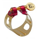 Image links to product page for BG LD1 Duo Clarinet/Alto Saxophone Ligature, Gold-plated