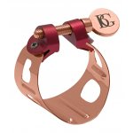 Image links to product page for BG LD9 Duo Clarinet/Alto Saxophone Ligature, Rose Gold-plated