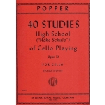 Image links to product page for 40 Studies - High School of Cello Playing, Op73