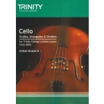 Image links to product page for Trinity Cello Scales, Arpeggios & Studies from 2016 Initial - Grade 8