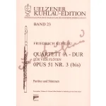 Image links to product page for Quartet in A major for Four Flutes, Op51 No 3