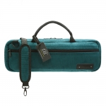 Image links to product page for Beaumont Deluxe Flute Case Cover, Teal Corduroy
