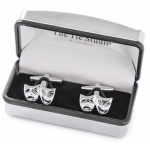 Image links to product page for Comedy/Tragedy Mask Cufflinks