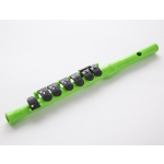 Image links to product page for Guo Shining Piper Fife - Watermelon Green with Clear Crystals