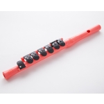 Image links to product page for Guo Shining Piper Fife - Neon Coral with Clear Crystals