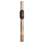 Image links to product page for Mancke 14k Rose Flute Headjoint with Grenadilla Wood Lip-Plate and Pt Riser