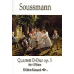 Image links to product page for Quartet in D major for Four Flutes, Op5