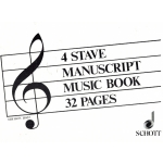 Image links to product page for Manuscript Book - 4-Stave, 32 Pages