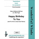 Image links to product page for Happy Birthday to You/For He's a Jolly Good Fellow [Flute Ensemble]