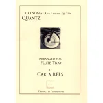 Image links to product page for Trio Sonata in E minor arranged for Flute Trio, QV 2:21E