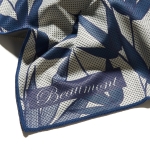 Image links to product page for Beaumont Bamboo Charcoal Flute Cleaning Gauze, Indigo Shoots Design