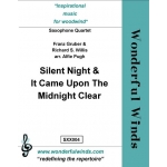 Image links to product page for Silent Night/It Cam Upon The Midnight Clear [Saxophone Quartet]
