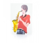 Image links to product page for Mary Woodin Saxophone Greetings Card