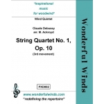 Image links to product page for String Quartet No 1 arranged for Wind Quintet, Op10