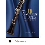 Image links to product page for 18 Concert Etudes for Solo Clarinet