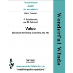 Image links to product page for Valse from Serenade for String Orchestra arranged for Wind Quintet, Op48