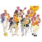 Image links to product page for Mary Woodin 'Hot Rhythm Dance Band' Greetings Card
