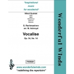 Image links to product page for Vocalise [Wind Quintet], Op34/14