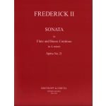 Image links to product page for Sonata in A Minor Spitta No 21 for Flute and Basso Continuo