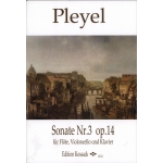 Image links to product page for Sonata No.3 for flute, cello and piano, Op14