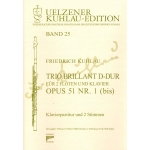 Image links to product page for Trio Brilliant in D major for 2 Flutes and Piano, Op 51 No 1