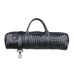 Image links to product page for Beaumont BFBB-BW Designer B-foot Flute Case Cover, Black Weave Design