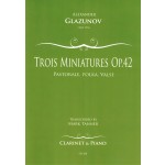 Image links to product page for Trois Miniatures [Clarinet], Op42 no1