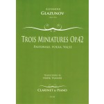 Image links to product page for Trois Miniatures [Clarinet], Op42 no1