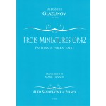 Image links to product page for Trois Miniatures [Alto Saxophone], Op42/1