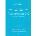 Image links to product page for Trois Miniatures [Alto Saxophone], Op42/1