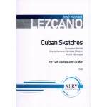 Image links to product page for Cuban Sketches for Two Flutes and Guitar