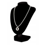 Image links to product page for Ellen Burr Sterling Silver Flute Open Hole Key on 5mm Ivory Pearl Necklace