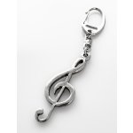 Image links to product page for Pewter Treble Clef Key Ring