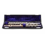 Image links to product page for Wiseman Traditional-Style Flute Case, Carbon Look with Purple Lining