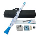Image links to product page for Nuvo N120CLBL Clarineo 2.0, White with Blue Trim