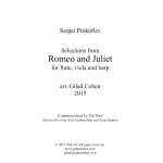 Image links to product page for Selections from Romeo and Juliet for Flute, Viola and Harp