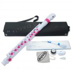 Image links to product page for Nuvo N220JFPK jFlute 2.0, White with Pink Trim