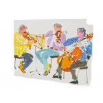 Image links to product page for Mary Woodin String Trio Greetings Card