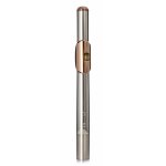 Image links to product page for McKenna 85/15 Ag/Au Flute Headjoint with 14k Rose Lip, Riser and Adler Wings