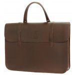 Image links to product page for Montford MFC1BR Leather Music Case, Brown