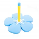 Image links to product page for Roi Silicone Flower Flute Stand, Blue