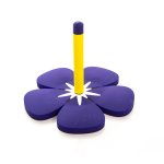 Image links to product page for Roi Silicone Flower Flute Stand, Purple