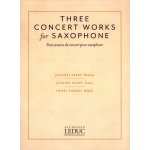Image links to product page for Three Concert Works for Saxophone
