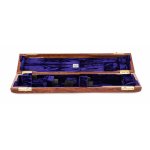 Image links to product page for Wiseman Wooden Traditional-Style Flute Case, Snake Wood Effect with Purple Lining