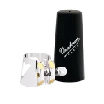 Image links to product page for Vandoren LC01P Optimum Clarinet Ligature & Cap, Silver-plated finish