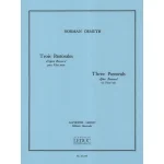 Image links to product page for Three Pastorales after Ronsard for Solo Flute