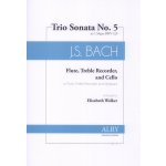 Image links to product page for Trio Sonata No. 5 in C major for Flute, Treble Recorder, and Cello (or Keyboard), BWV 529