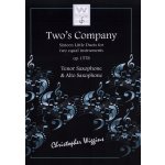 Image links to product page for Two's Company for Alto and Tenor Saxophone Duet