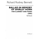 Image links to product page for Ballad in Memory of Shirley Horn for Clarinet and Piano