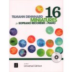 Image links to product page for 16 Miniatures for Descant Recorder and Piano (includes CD)